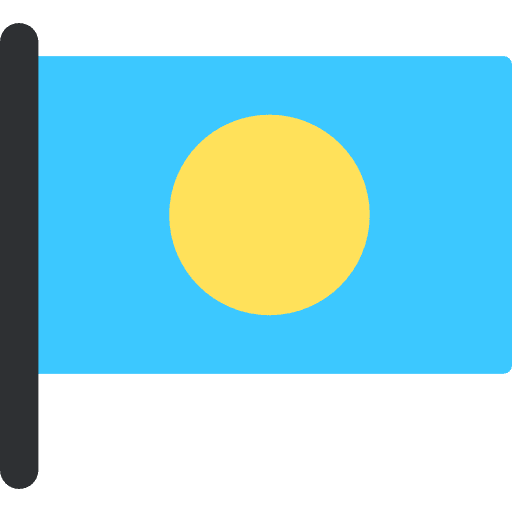 Palau nation palau flag icon