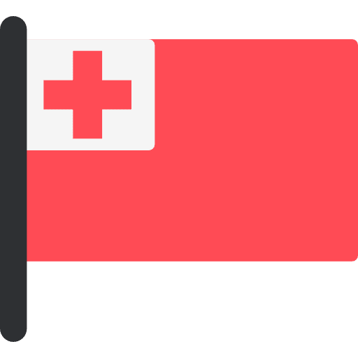 Tonga nation flag country icon
