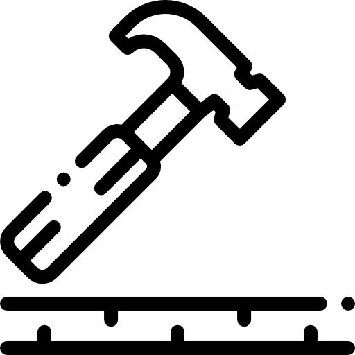 Textile hammer thread wool icon