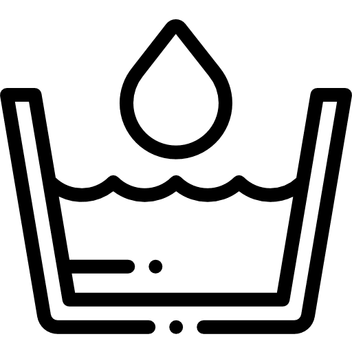 Water resistant clothes fabric symbol icon