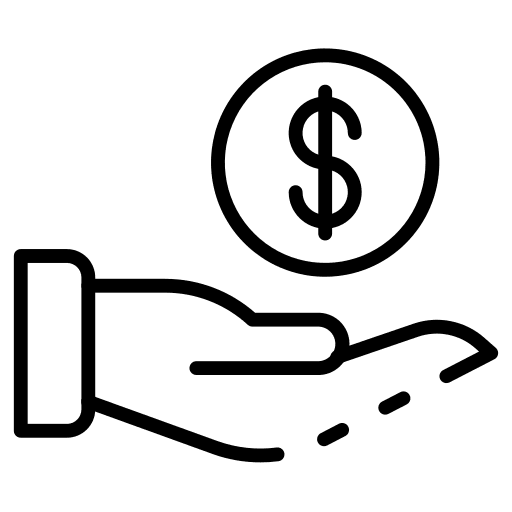 Dollar coin money payments cash icon