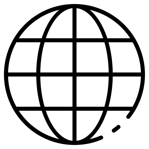 World grid round grid world grid circular grid icon