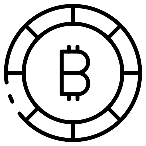 Bitcoin currency business and finance cryptocurrency icon