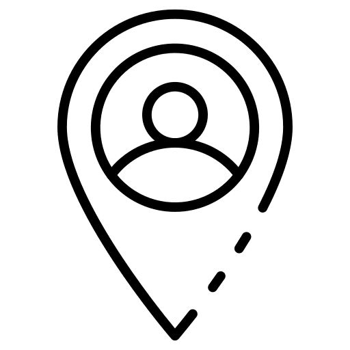 Map location maps and location my location icon