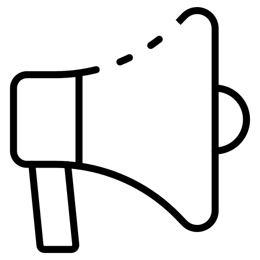 Megaphone speaker mega marketing icon