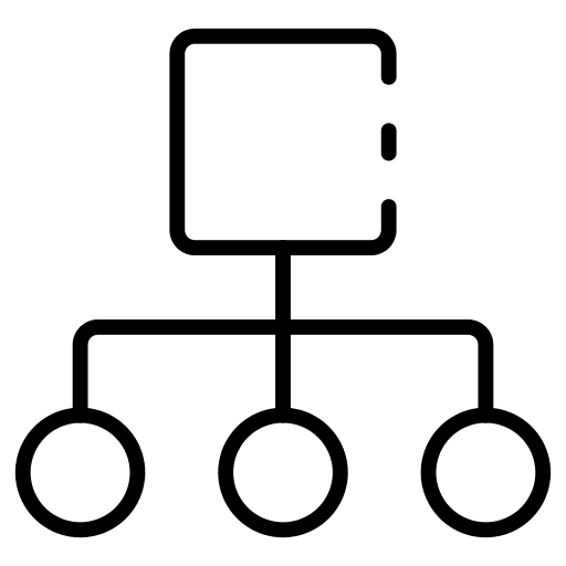 Algorithm networking architecture algorithm icon