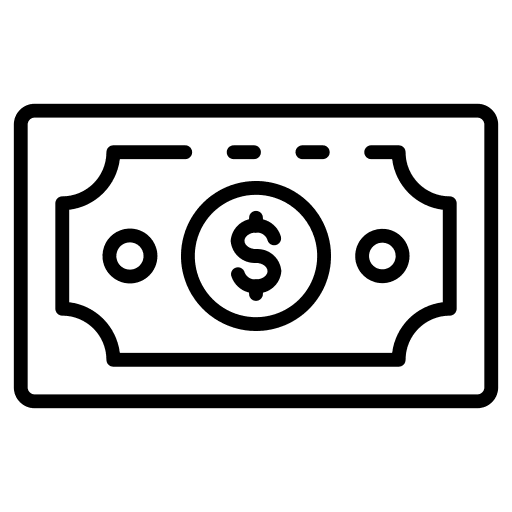 Banknote banknote business and finance cash icon