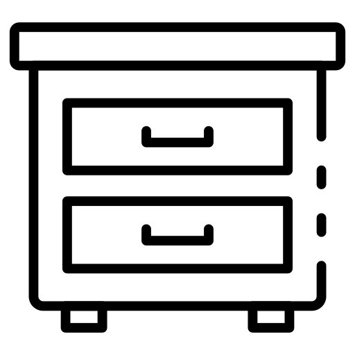 Drawer filling cabinet furniture storage icon