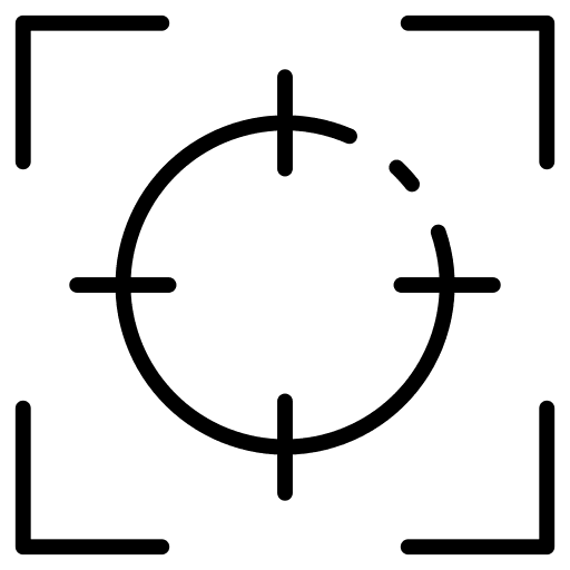 Focus business and finance focus target icon