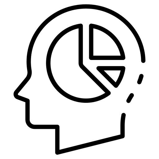 Mind business and finance graph think icon