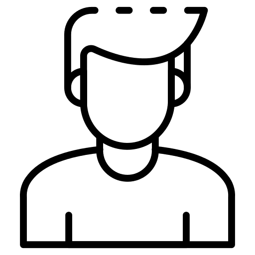 Worker boy user avatar icon