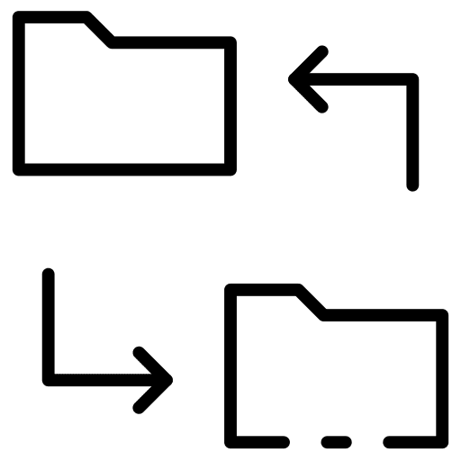 Folder folder exchange storage icon
