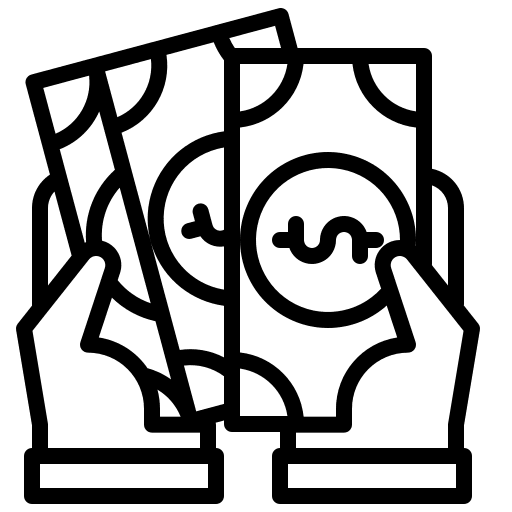 Income dollar banking financial icon