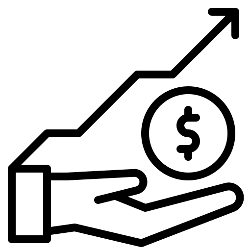 Investment money banking dollar icon Investment money banking dollar icon