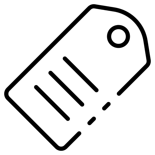 Label business and finance label tag icon