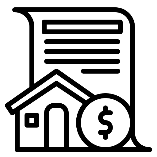 Mortgage loan financial bank real estate icon