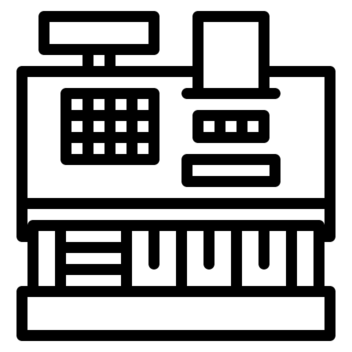 Cashier machine machine money commerce icon Cashier machine machine money commerce icon