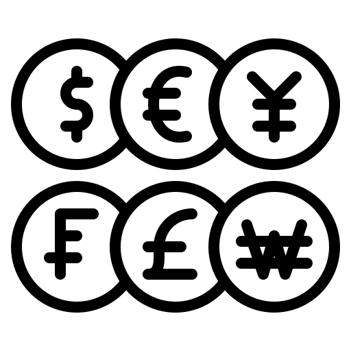 Currency business banking business and finance icon Currency business banking business and finance icon