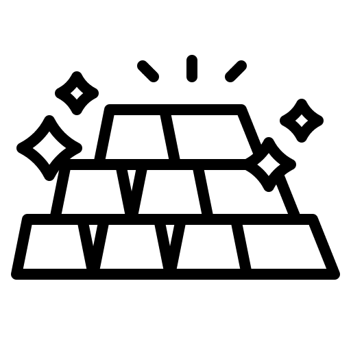 Gold ingots bank money business and finance icon Gold ingots bank money business and finance icon