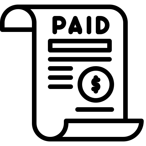 Invoice money expense bank icon Invoice money expense bank icon