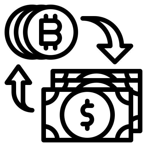 Money exchange dollar business and finance bitcoin icon Money exchange dollar business and finance bitcoin icon