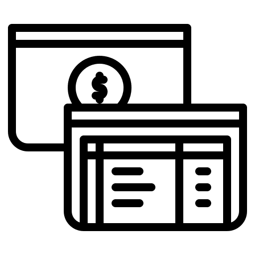 Passbook business and finance bank accounting icon Passbook business and finance bank accounting icon