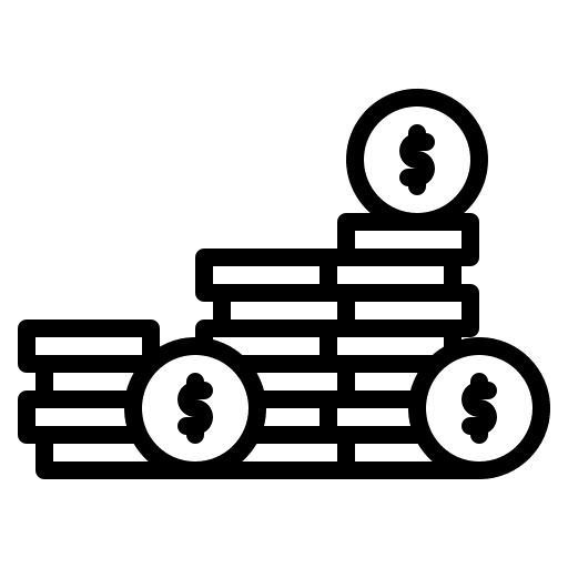 Stack of coins stacking stack of coins business and finance icon Stack of coins stacking stack of coins business and finance icon