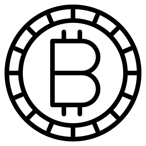 Bitcoin currency business and finance banking icon Bitcoin currency business and finance banking icon