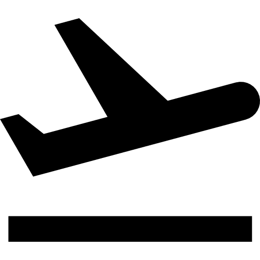 Departures airport transport flight icon