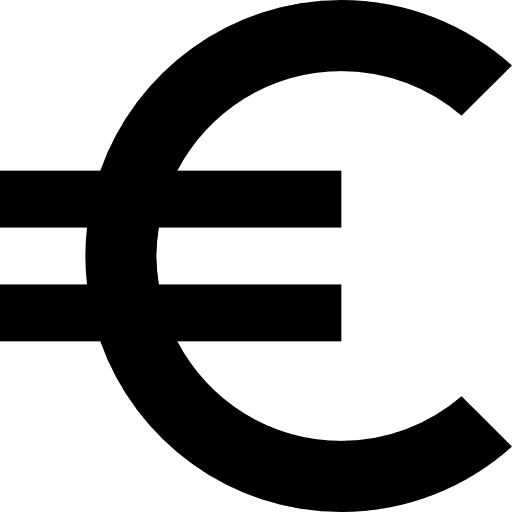 Euro exchange commerce and shopping euro icon