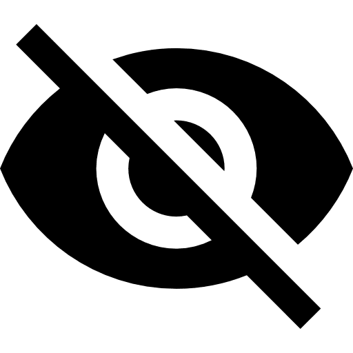 Invisible eye password eye show password icon