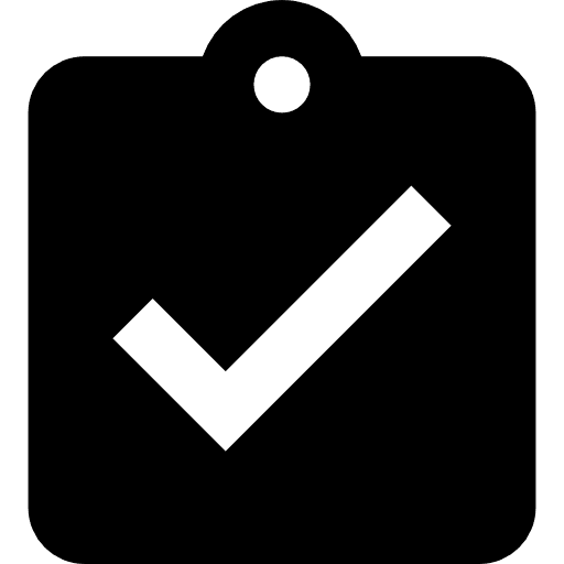 Clipboard verification list clipboard icon