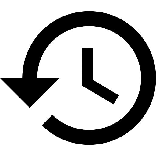 History yesterday history clock icon