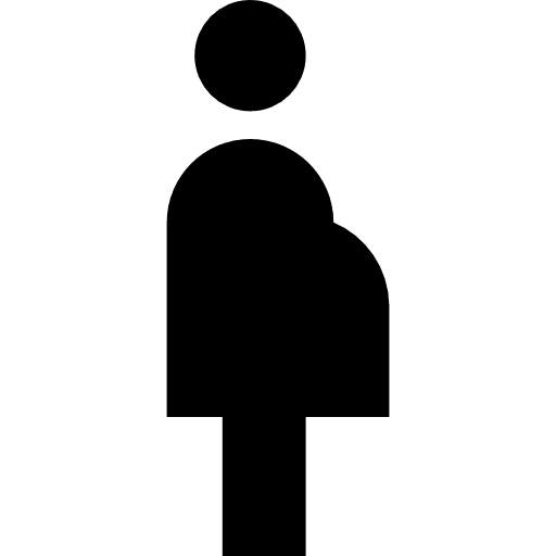 Pregnancy humanpictos healthcare and medical woman icon