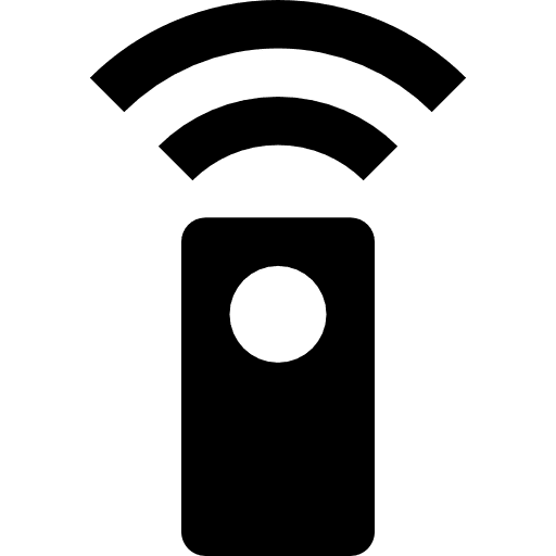 Remote control technology wireless television icon