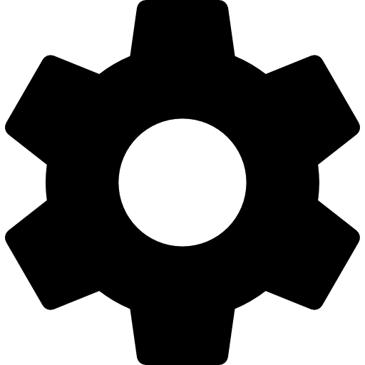 Settings settings configuration metal gear icon