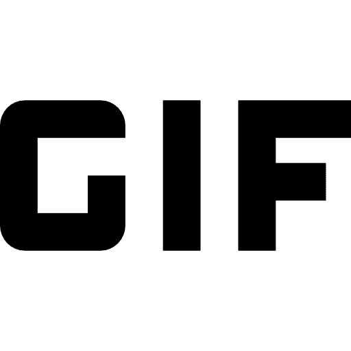 Gif file format document icon