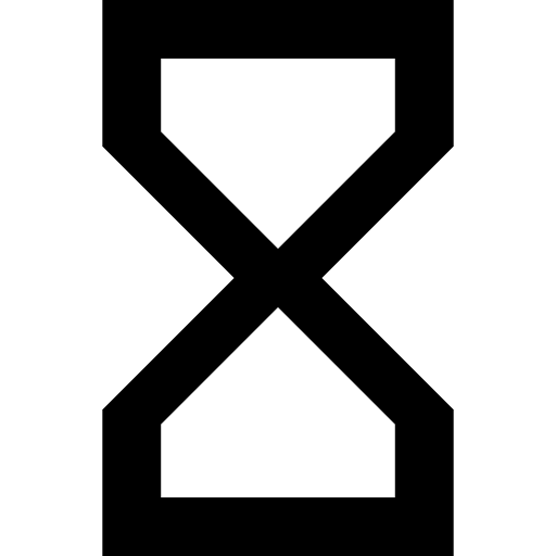 Hourglass tools and utensils hourglass time icon