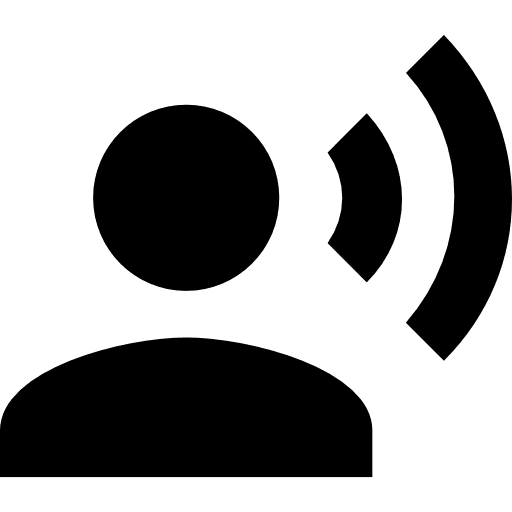 Voice user voice profile icon