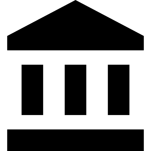 Bank building business bank icon