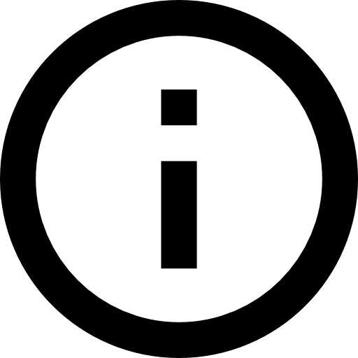 Info info about us customer service icon