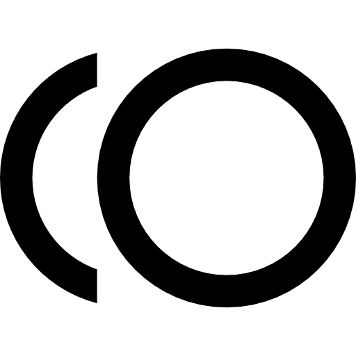 Circle geometrical menu setup icon