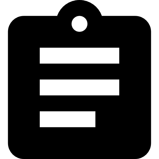 Clipboard verification listing checking icon