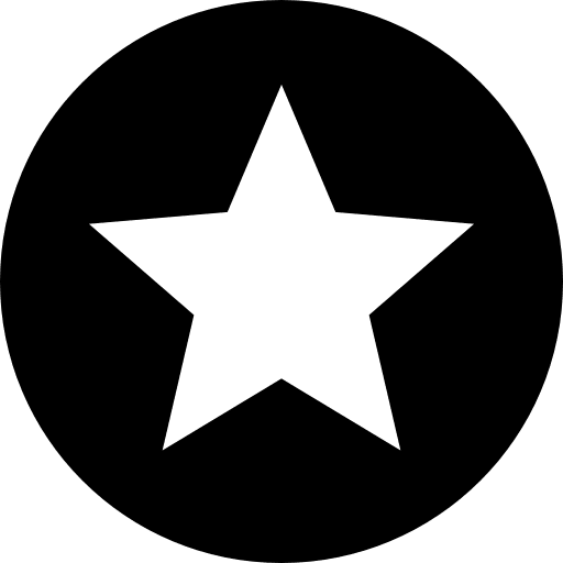 Star interface shapes star icon