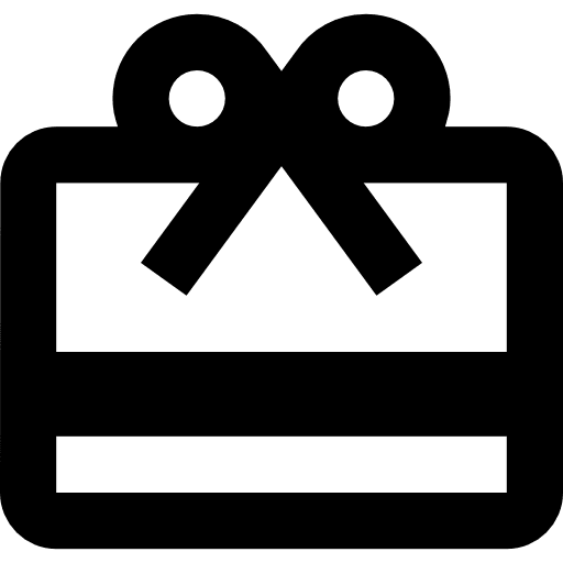 Gift card business commerce gift card icon