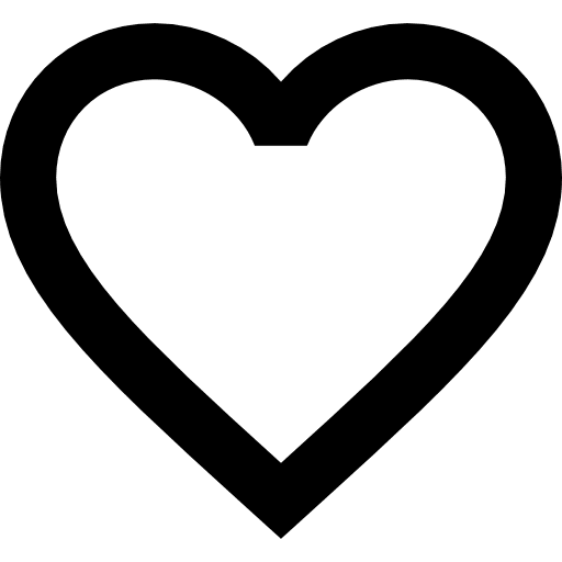 Heart shapes peace lover icon