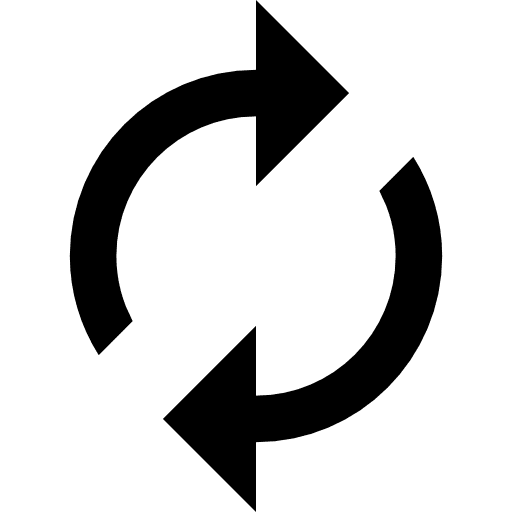 Refresh recurrent multimedia refresh icon