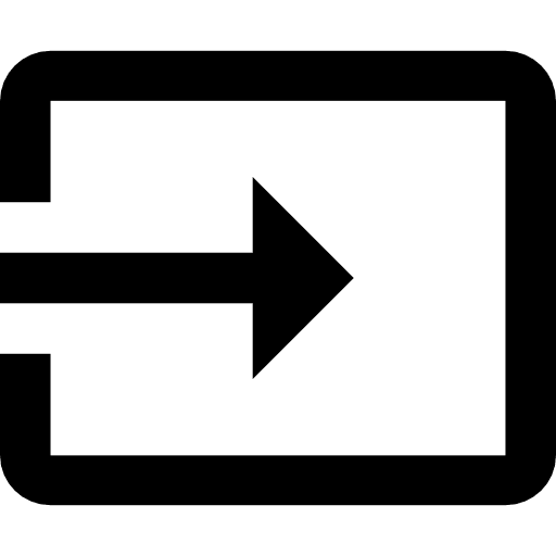 Login arrow button interface icon