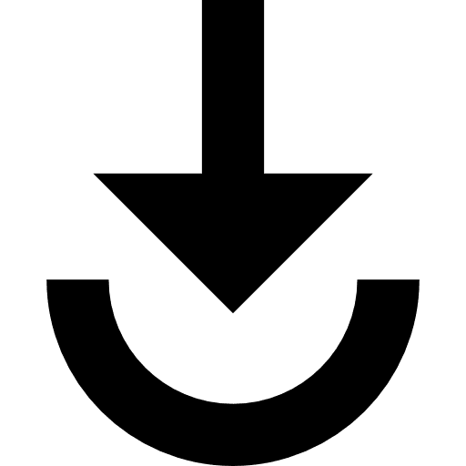 Download orientation direction inbox icon