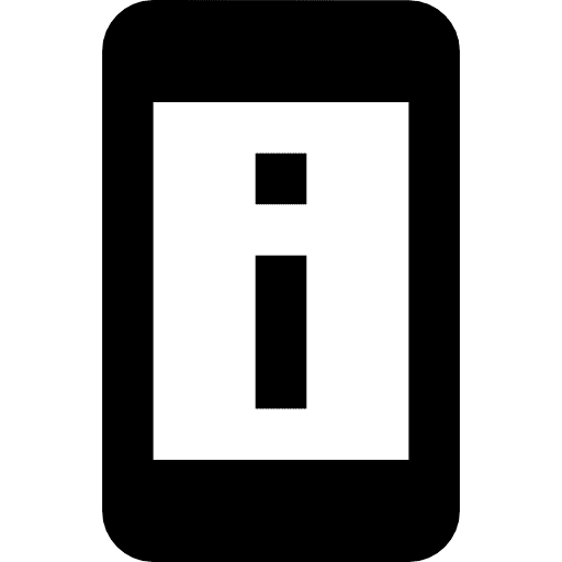 Information mobile phone smartphone information icon